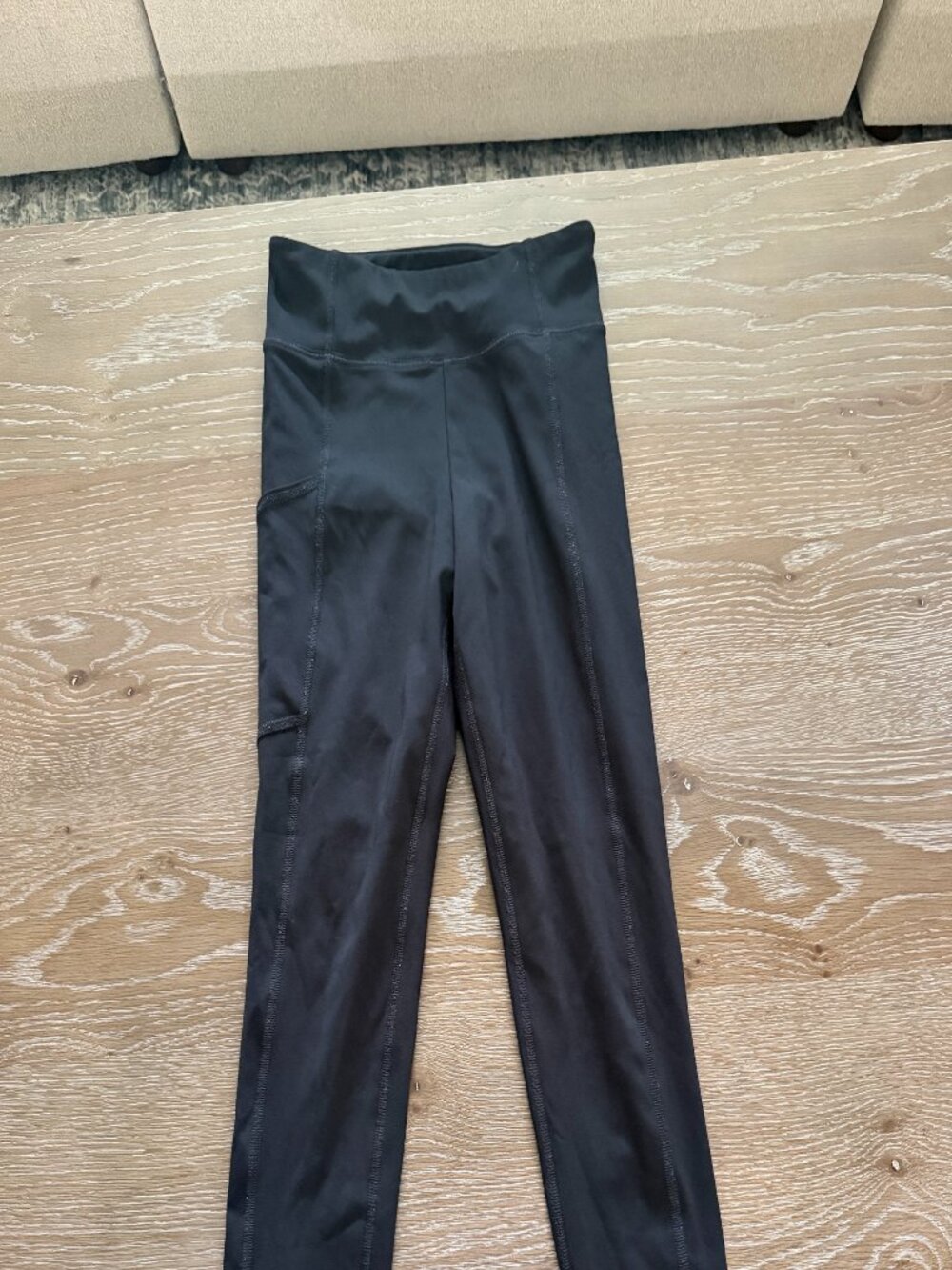Girls Abercrombie Kids black YPB pockets leggings pants elastic waist size 9/10